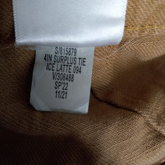 Banana Republic Size 12 Shorts Womens Surplus Tie Ice Latte Brown Cotton NEW - Picture 7 of 8